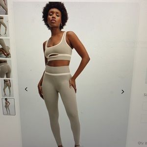 High waisted skulptknit cut out bra and legging set